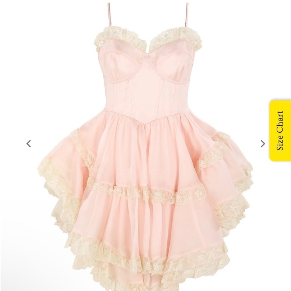 Charming Pink lace Selkie Dress